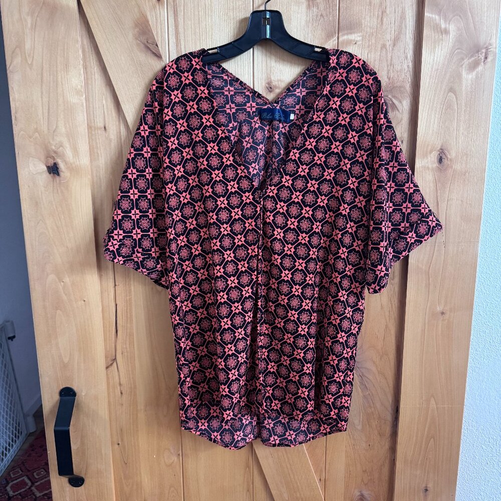 Beautiful printed blouse for work or play, L